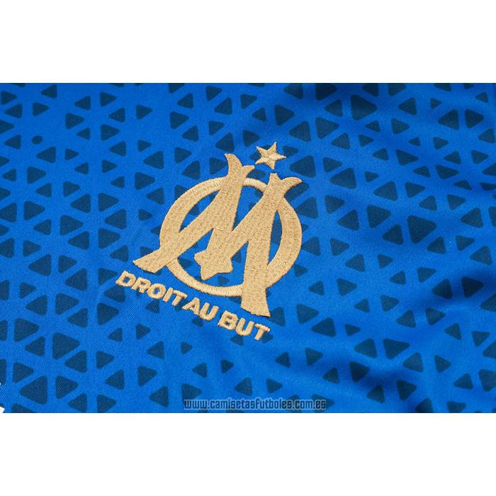 Chandal del Olympique Marsella Manga Corta 2023-2024 Azul - Pantalon Corto